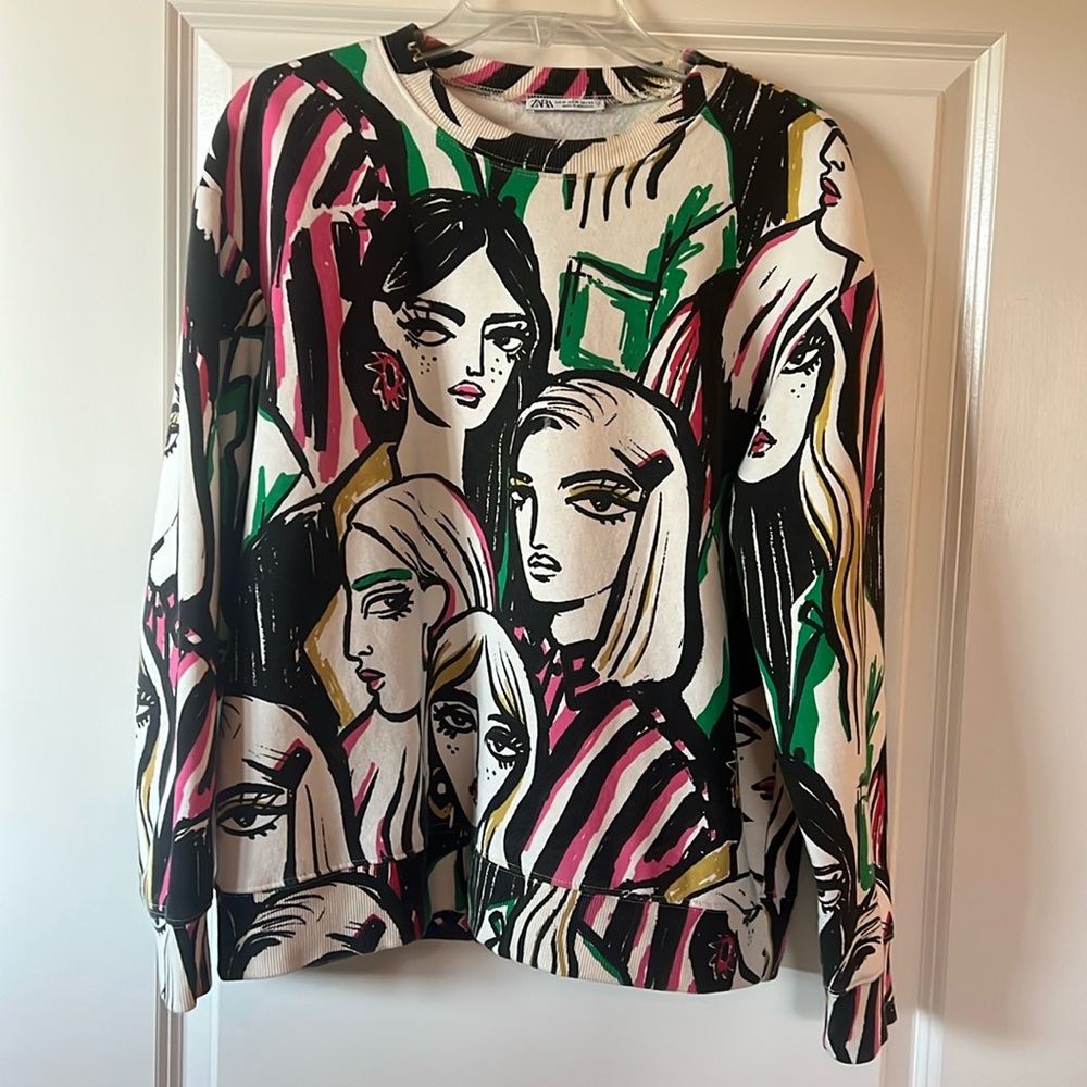 Zara sweatshirt, size medium, purchased in Italy.